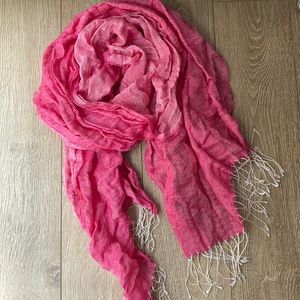 Pink J Crew scarf